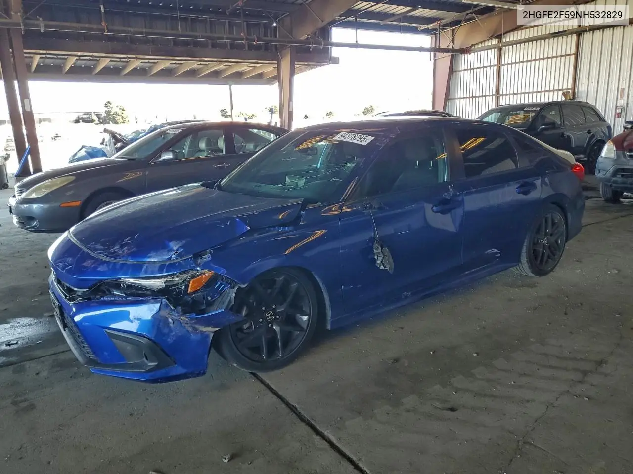 2HGFE2F59NH532829 2022 Honda Civic Sport
