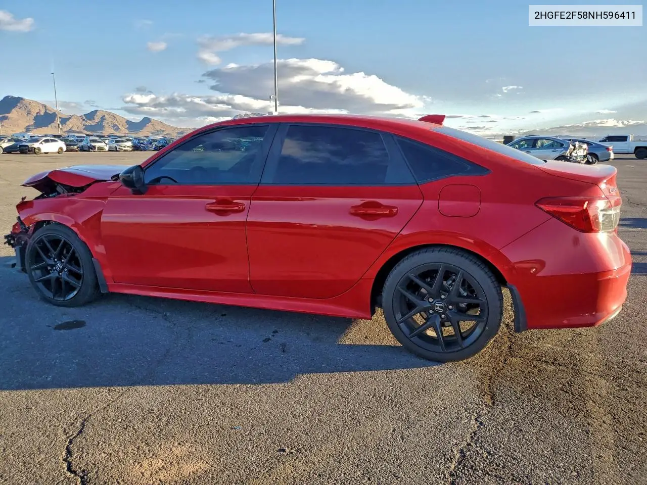 2HGFE2F58NH596411 2022 Honda Civic Sport