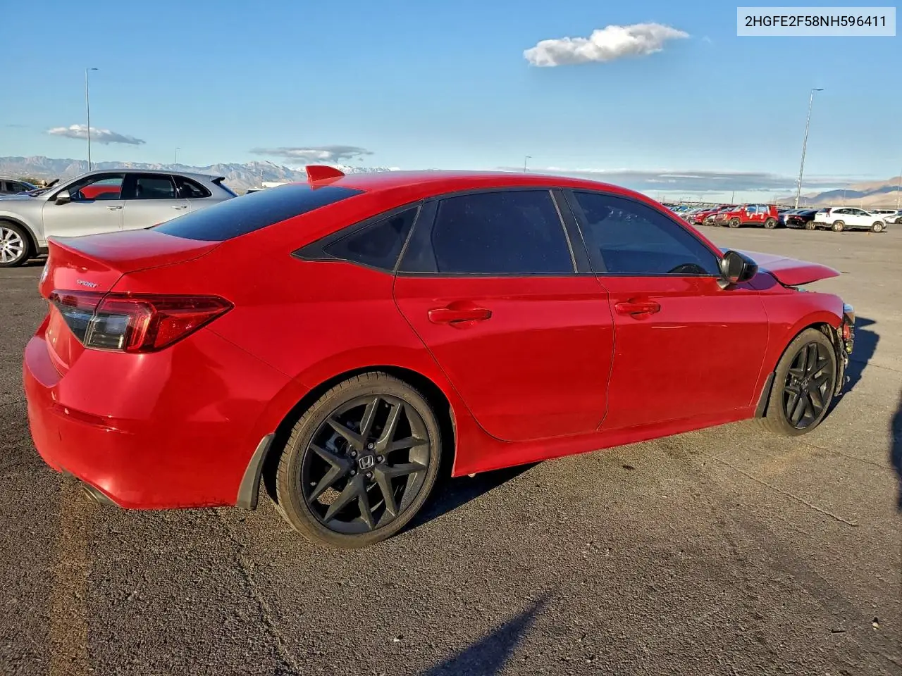 2HGFE2F58NH596411 2022 Honda Civic Sport