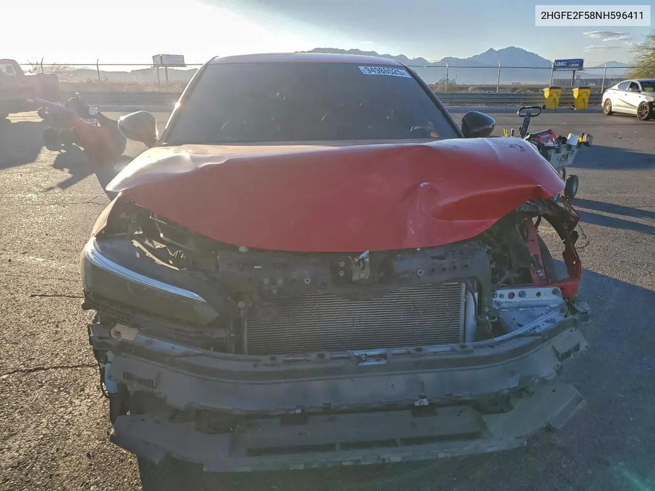 2HGFE2F58NH596411 2022 Honda Civic Sport
