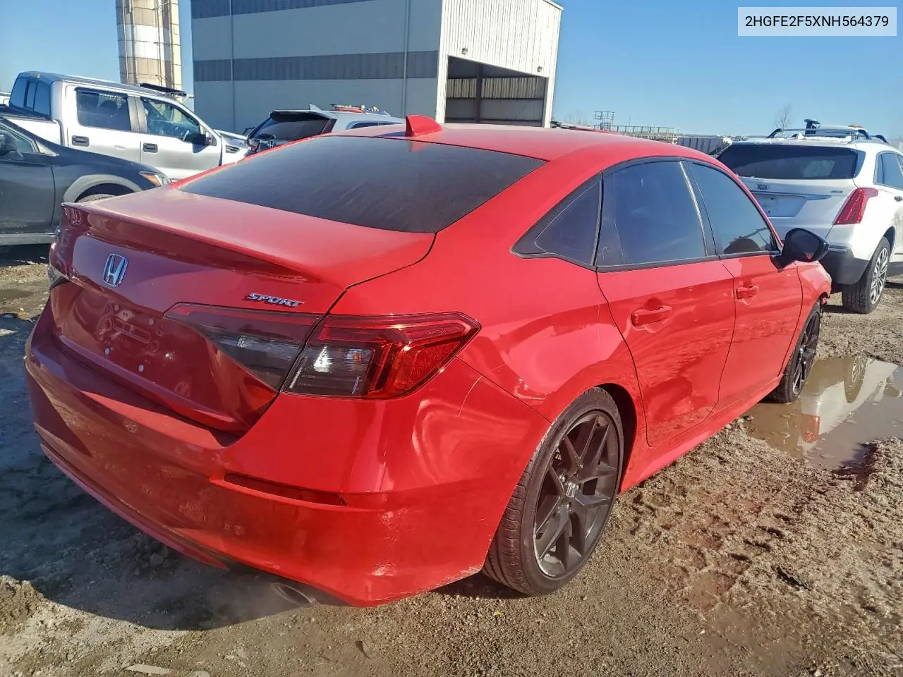 2HGFE2F5XNH564379 2022 Honda Civic Sport