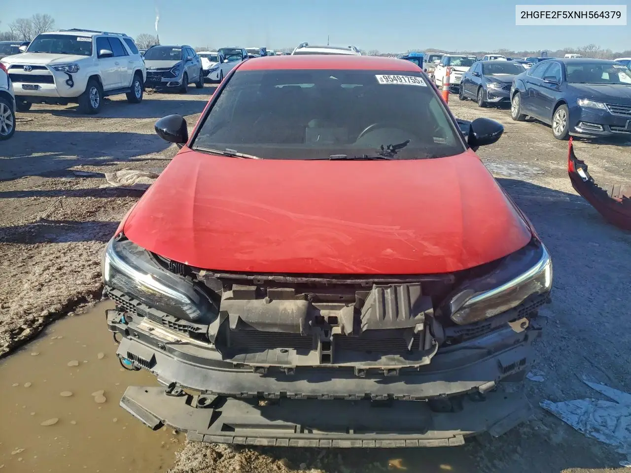 2HGFE2F5XNH564379 2022 Honda Civic Sport