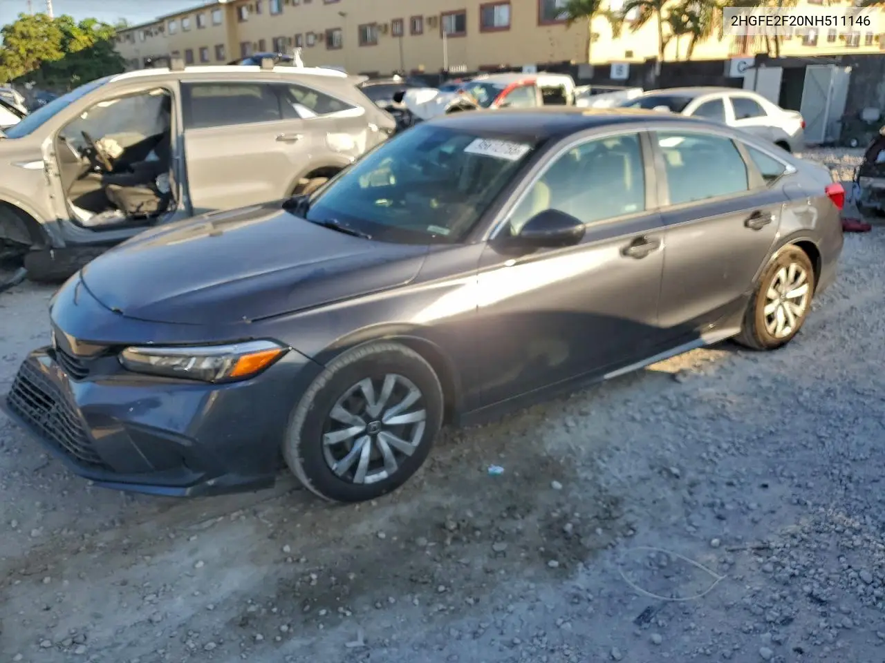 2HGFE2F20NH511146 2022 Honda Civic Lx