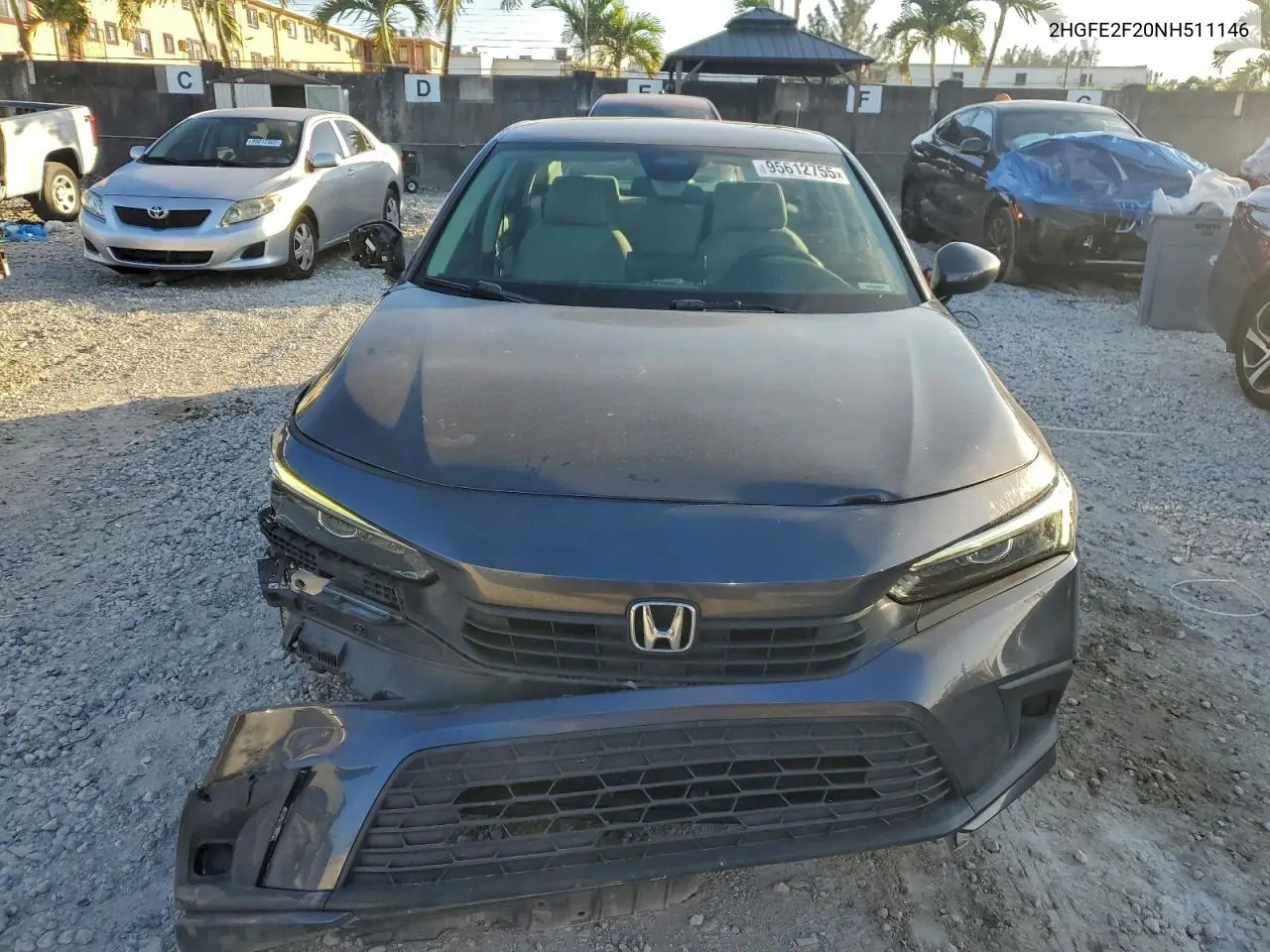 2HGFE2F20NH511146 2022 Honda Civic Lx