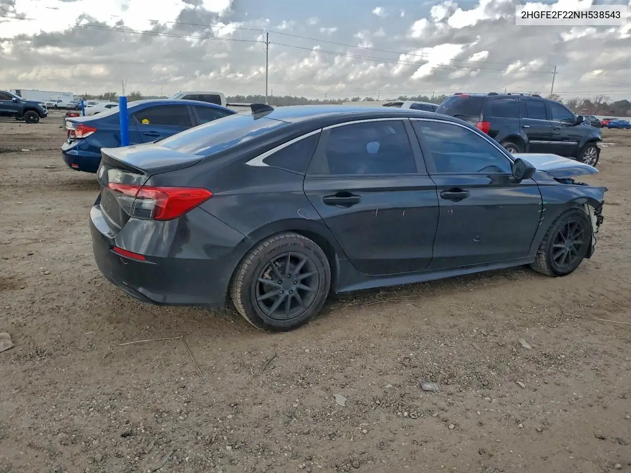 2HGFE2F22NH538543 2022 Honda Civic Lx