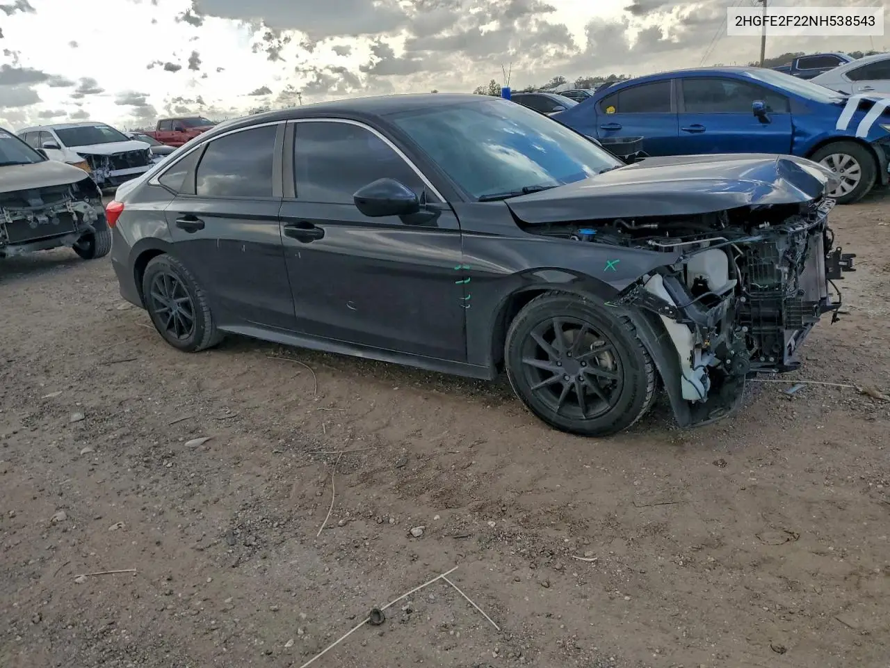 2HGFE2F22NH538543 2022 Honda Civic Lx