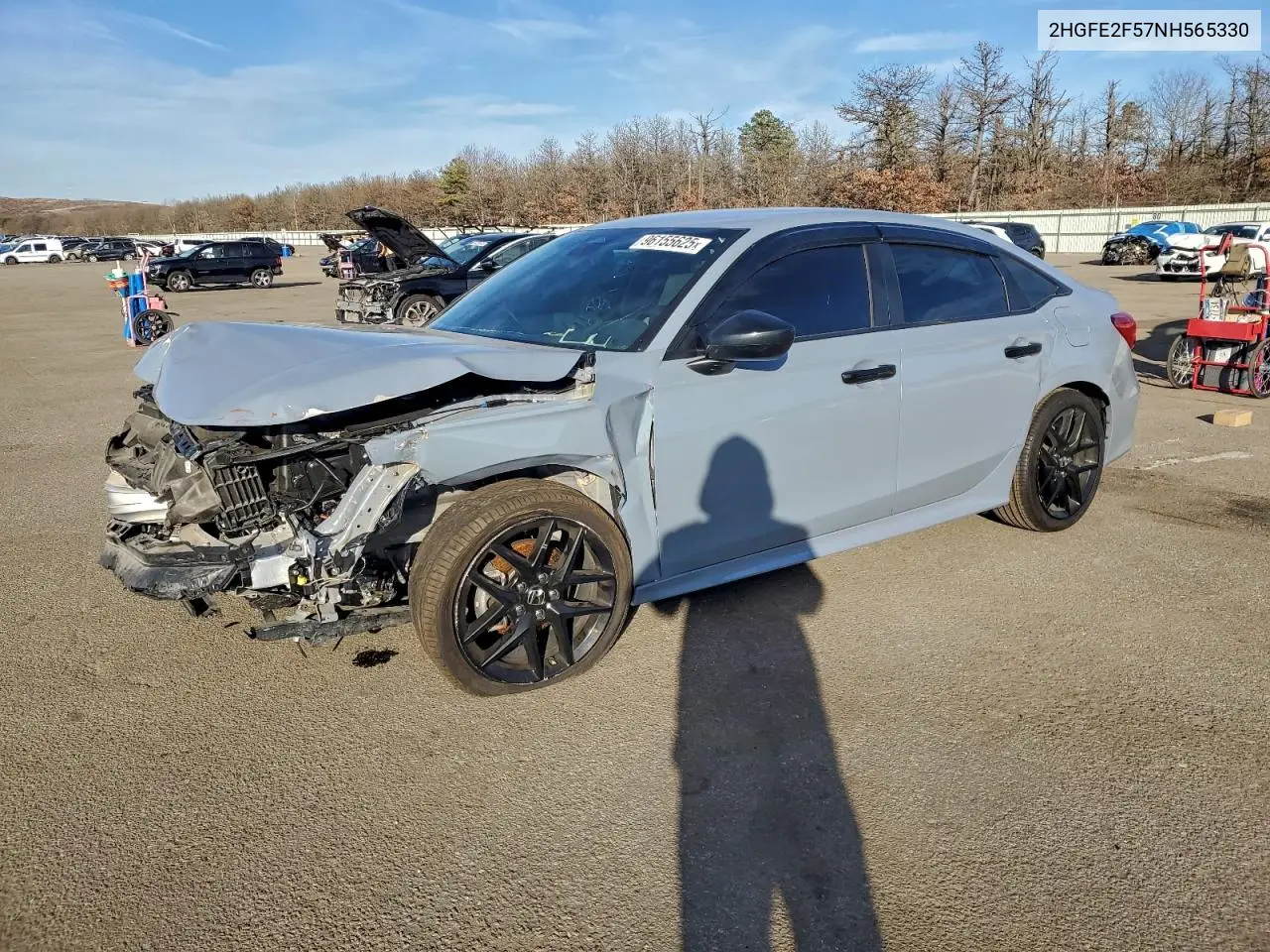 2HGFE2F57NH565330 2022 Honda Civic Sport