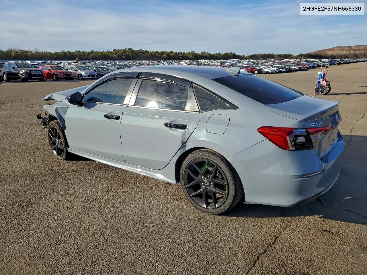 2HGFE2F57NH565330 2022 Honda Civic Sport