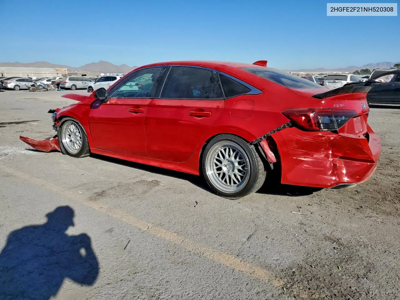 2HGFE2F21NH520308 2022 Honda Civic Lx