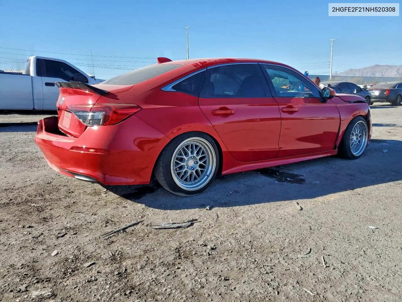 2HGFE2F21NH520308 2022 Honda Civic Lx