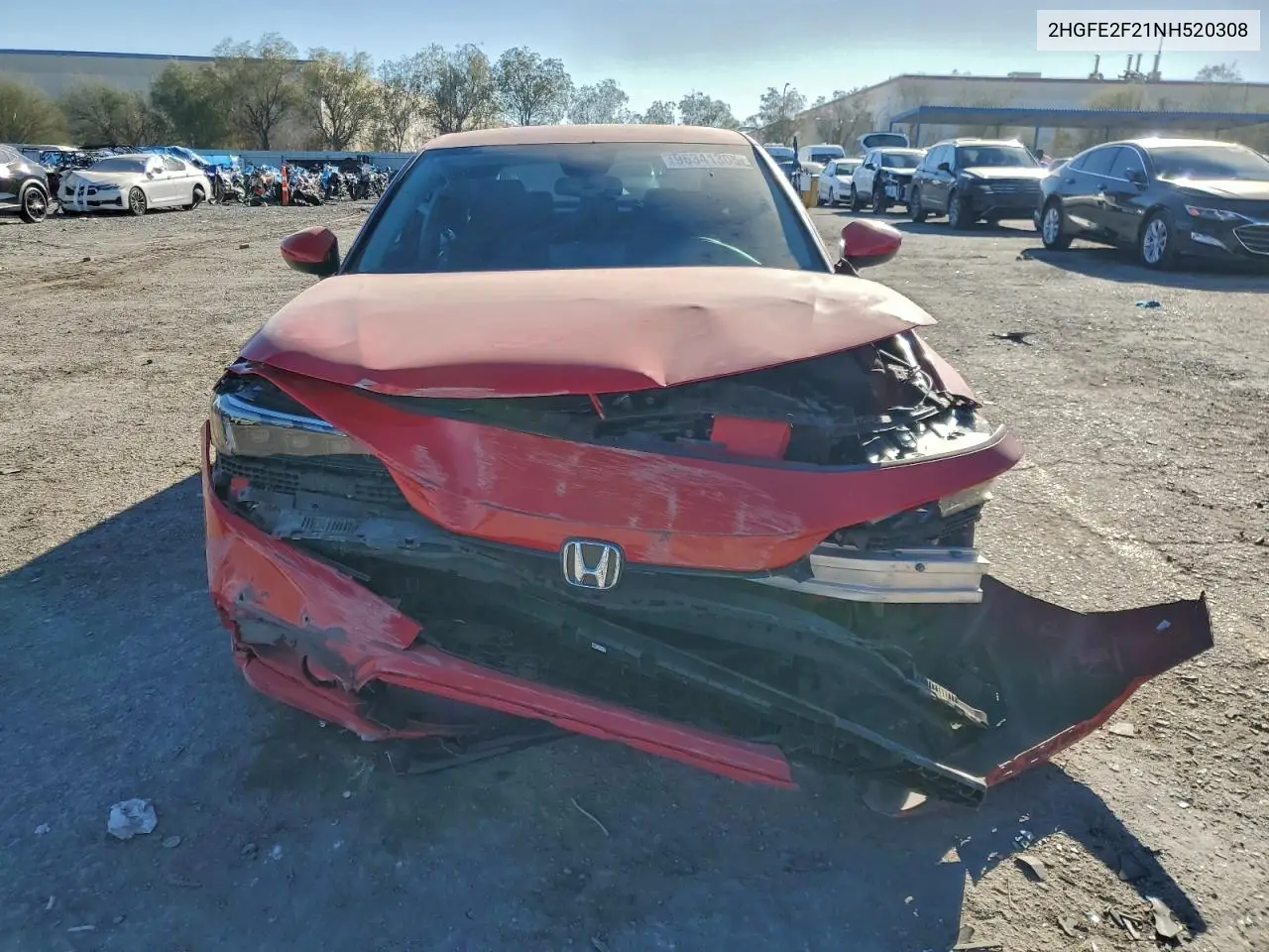 2HGFE2F21NH520308 2022 Honda Civic Lx