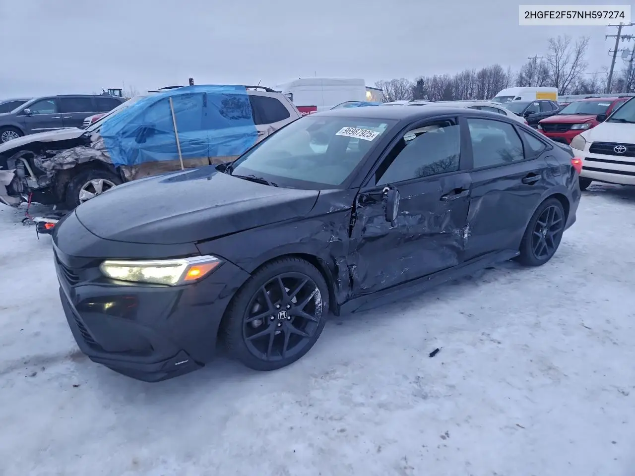 2HGFE2F57NH597274 2022 Honda Civic Sport