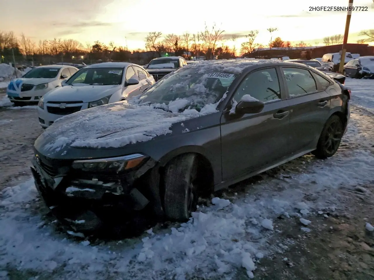 2HGFE2F58NH597722 2022 Honda Civic Sport