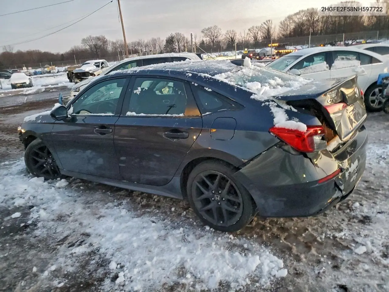 2HGFE2F58NH597722 2022 Honda Civic Sport