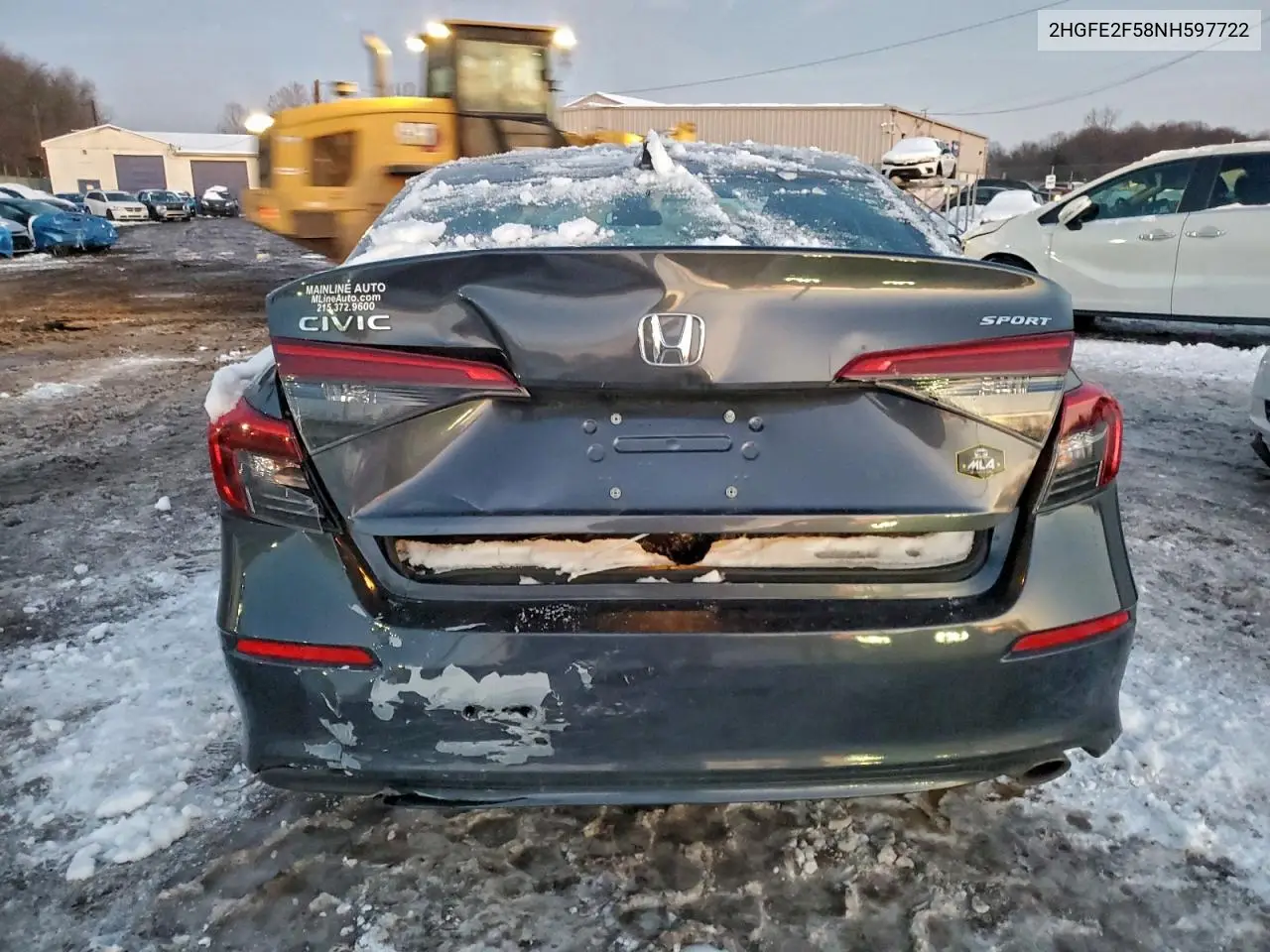 2HGFE2F58NH597722 2022 Honda Civic Sport