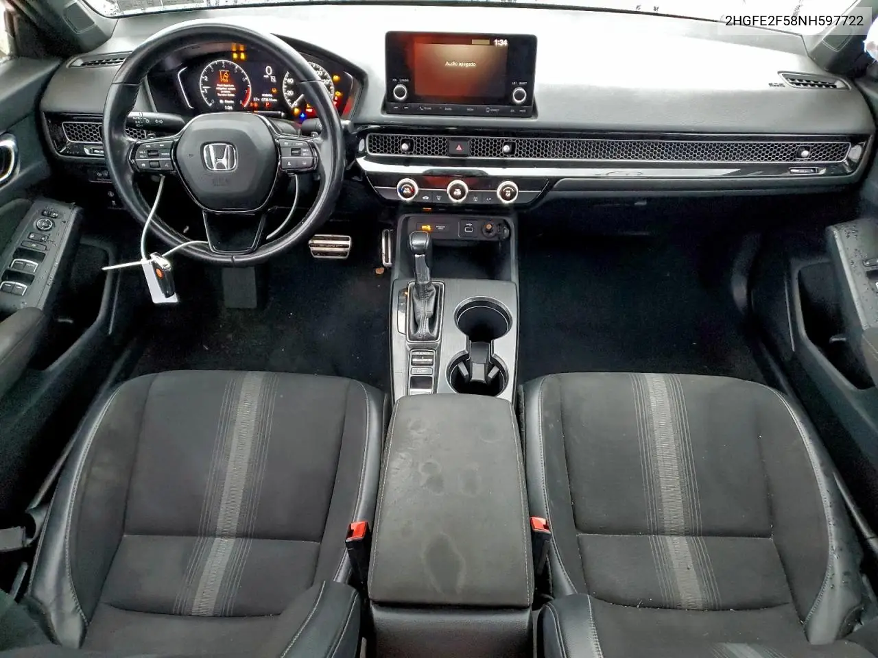 2HGFE2F58NH597722 2022 Honda Civic Sport