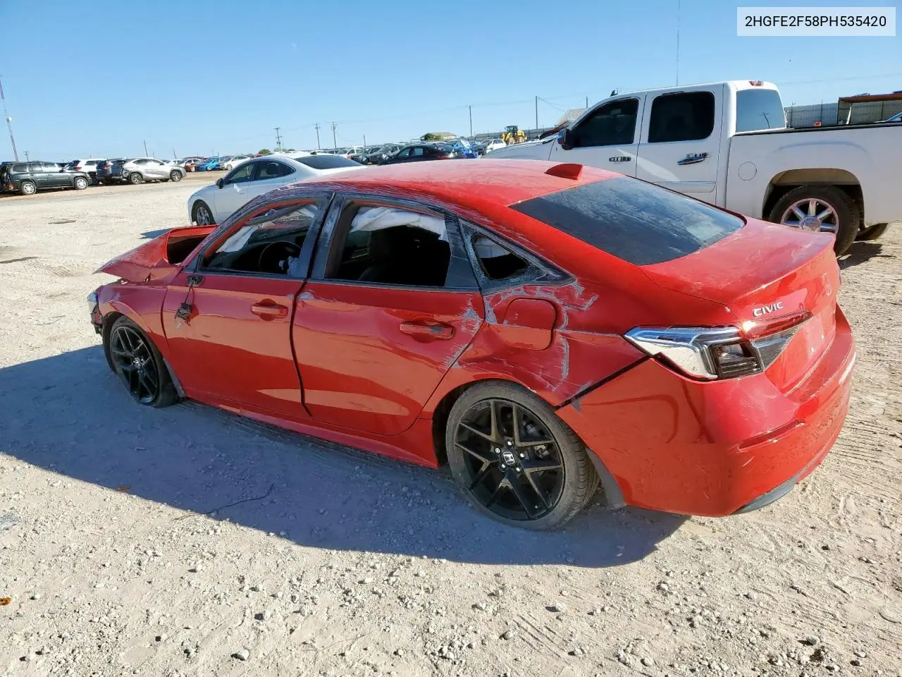 2HGFE2F58PH535420 2023 Honda Civic Sport
