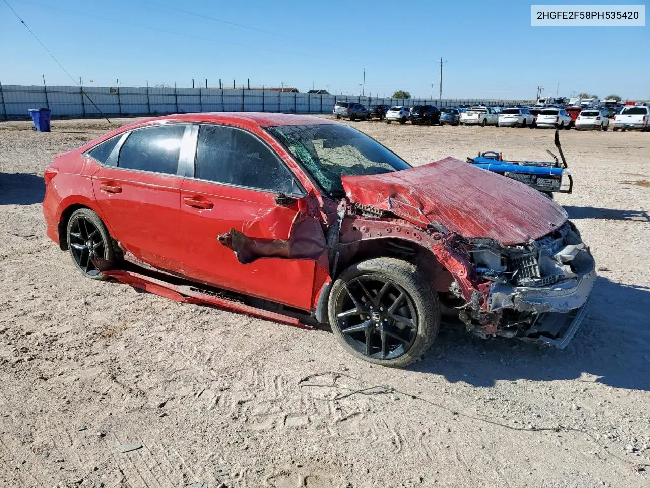 2HGFE2F58PH535420 2023 Honda Civic Sport