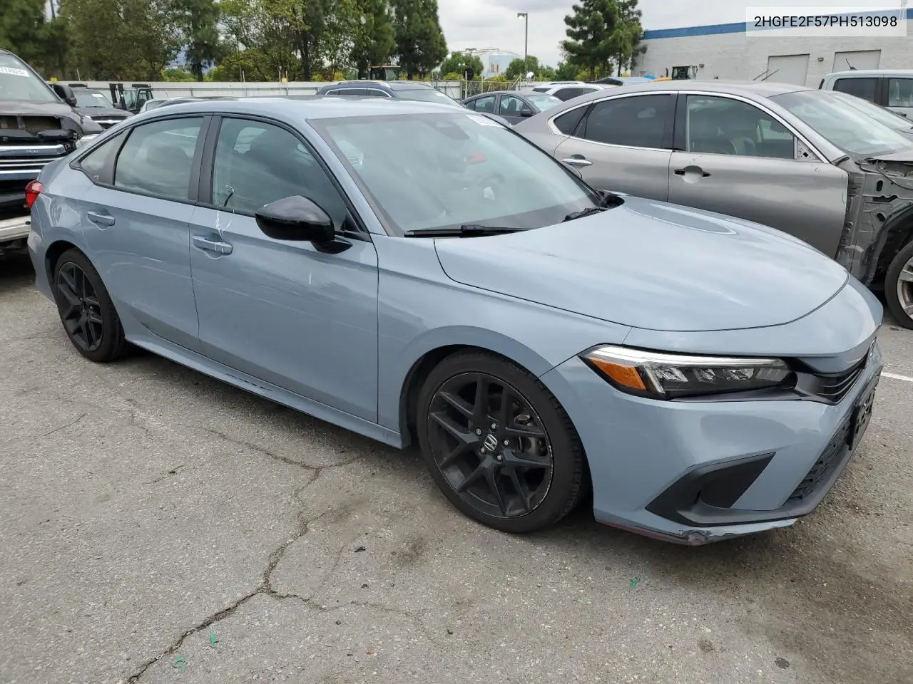 2HGFE2F57PH513098 2023 Honda Civic Sport