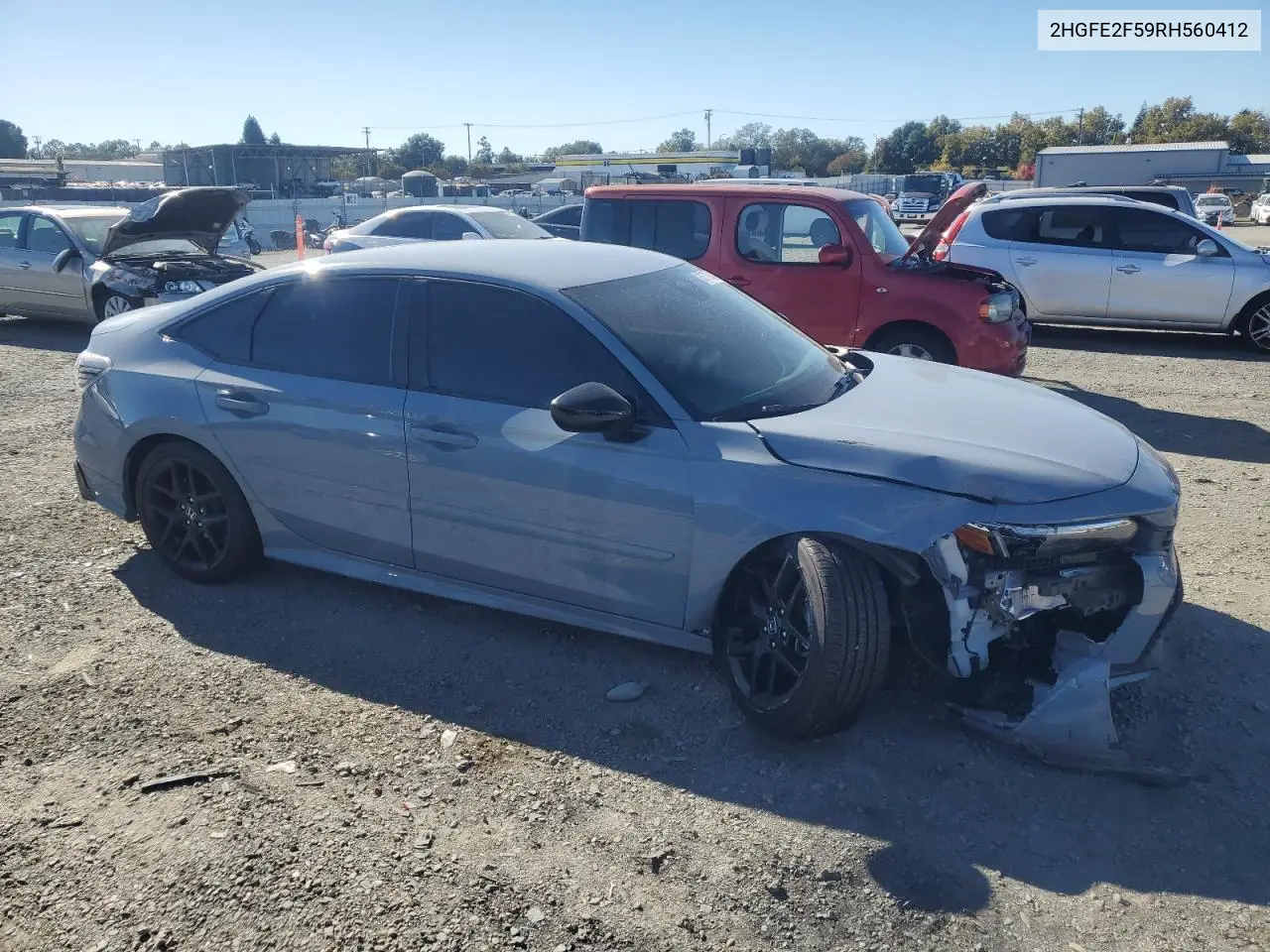 2HGFE2F59RH560412 2024 Honda Civic Sport