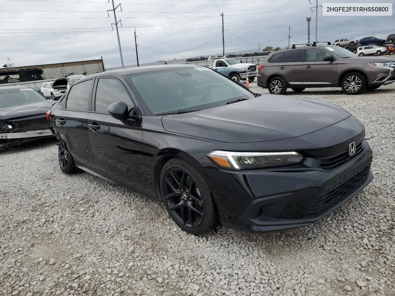 2HGFE2F51RH550800 2024 Honda Civic Sport