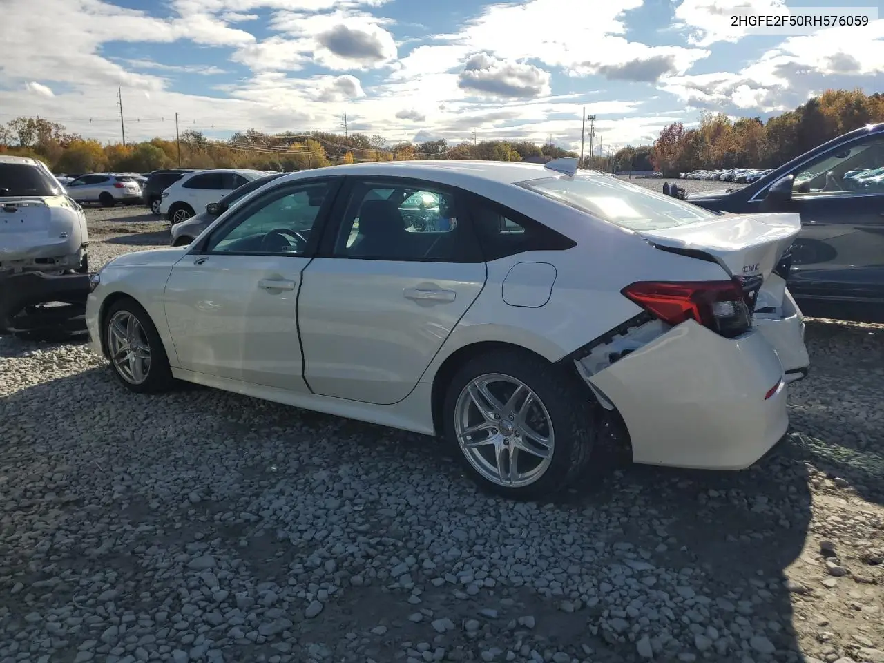 2HGFE2F50RH576059 2024 Honda Civic Sport