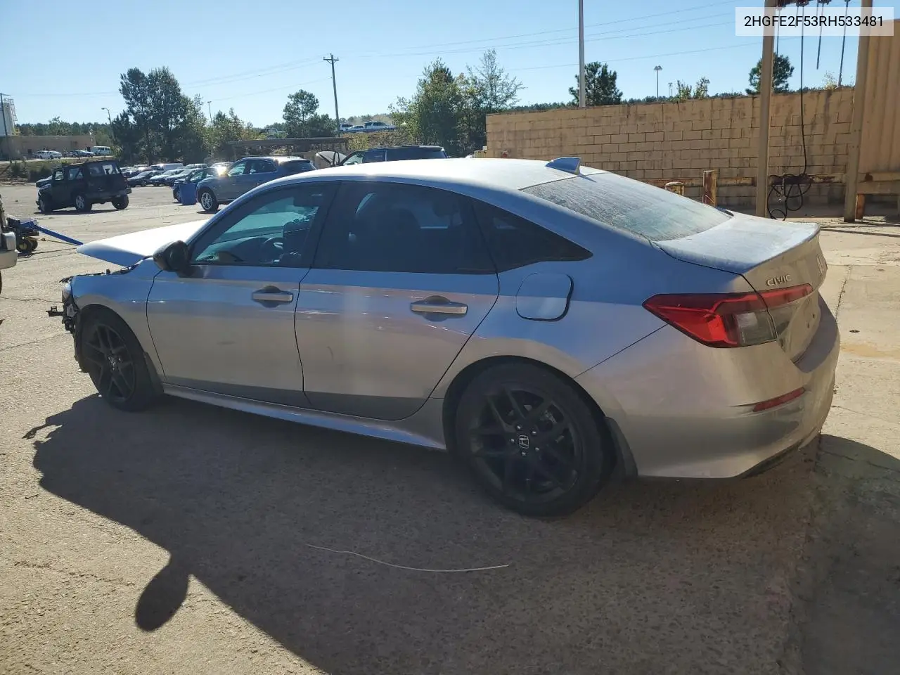 2HGFE2F53RH533481 2024 Honda Civic Sport