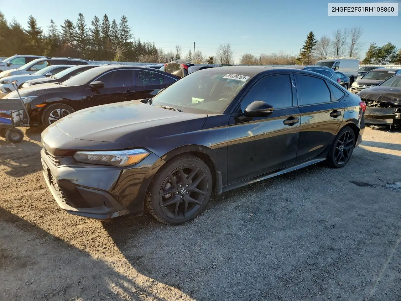 2HGFE2F51RH108860 2024 Honda Civic Sport