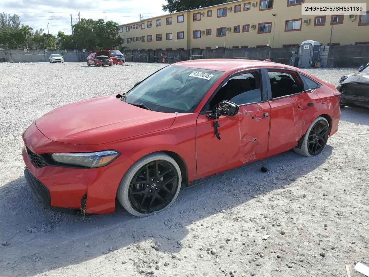 2HGFE2F57SH531139 2025 Honda Civic Sport