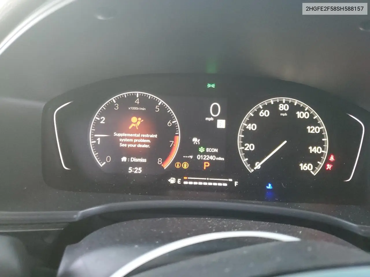 2HGFE2F58SH588157 2025 Honda Civic Sport