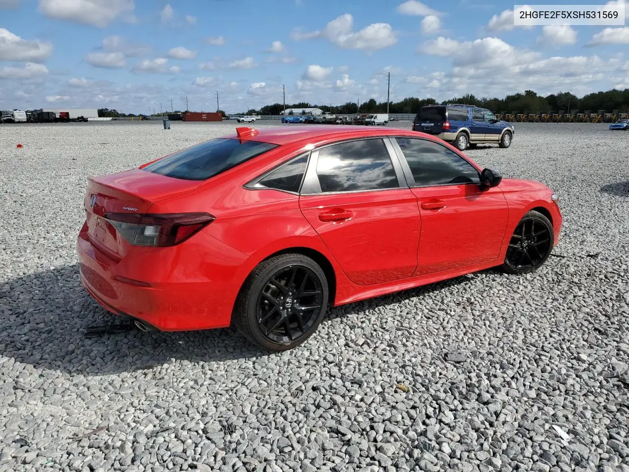 2HGFE2F5XSH531569 2025 Honda Civic Sport
