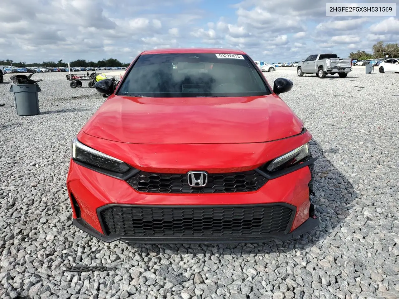 2HGFE2F5XSH531569 2025 Honda Civic Sport