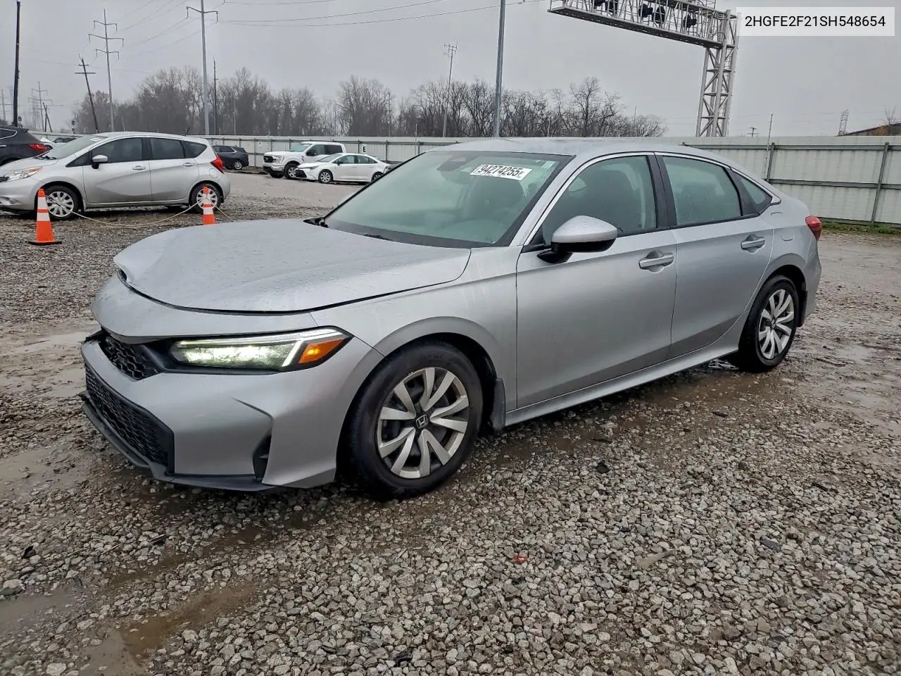2HGFE2F21SH548654 2025 Honda Civic Lx