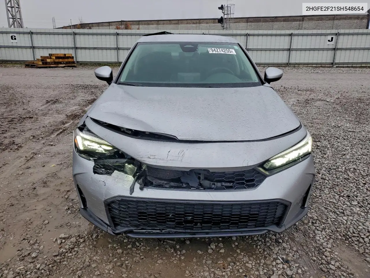 2HGFE2F21SH548654 2025 Honda Civic Lx