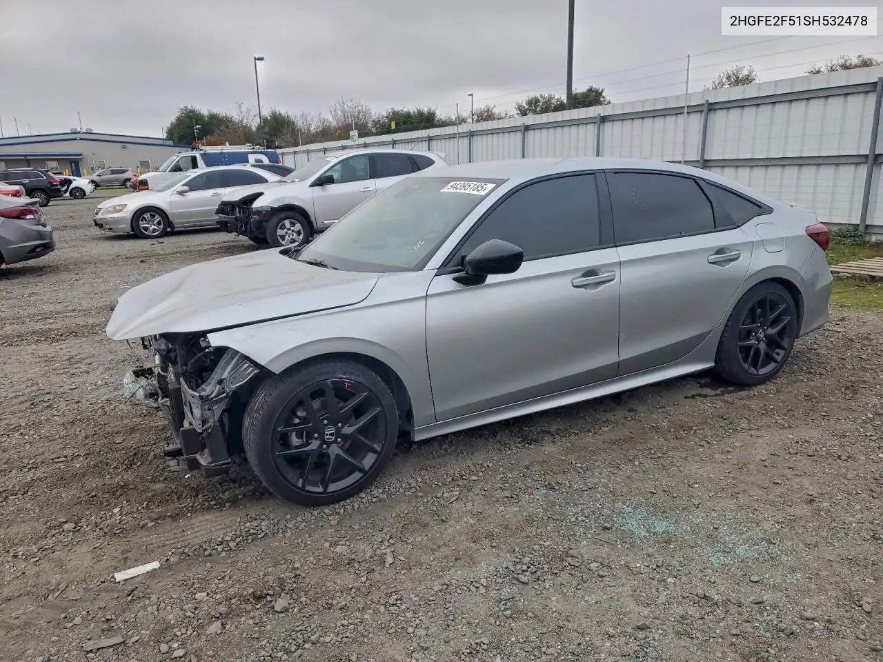 2HGFE2F51SH532478 2025 Honda Civic Sport
