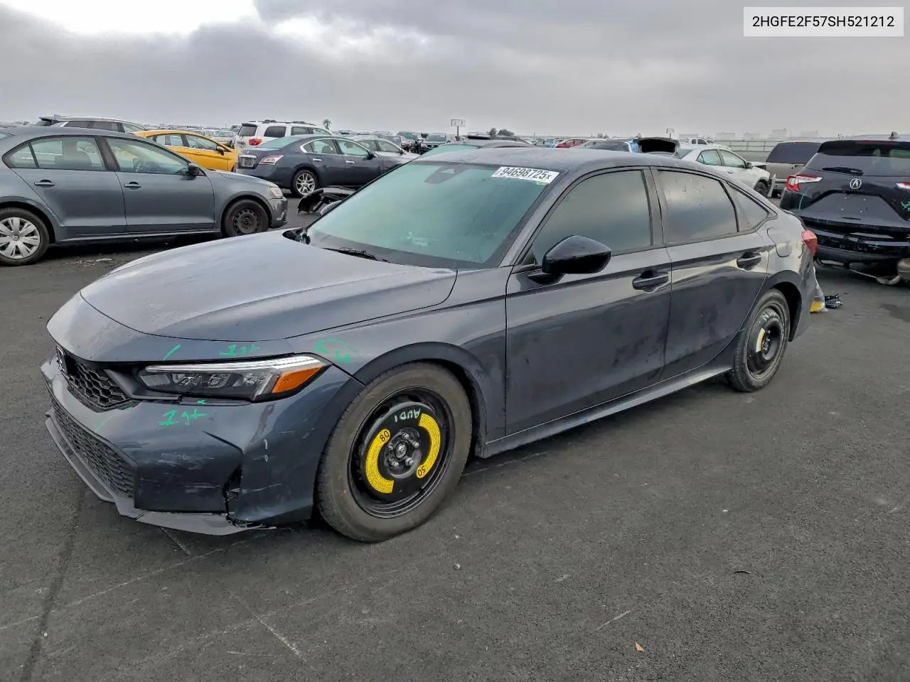 2HGFE2F57SH521212 2025 Honda Civic Sport