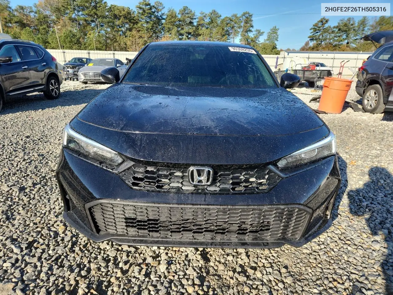 2HGFE2F26TH505316 2026 Honda Civic Lx