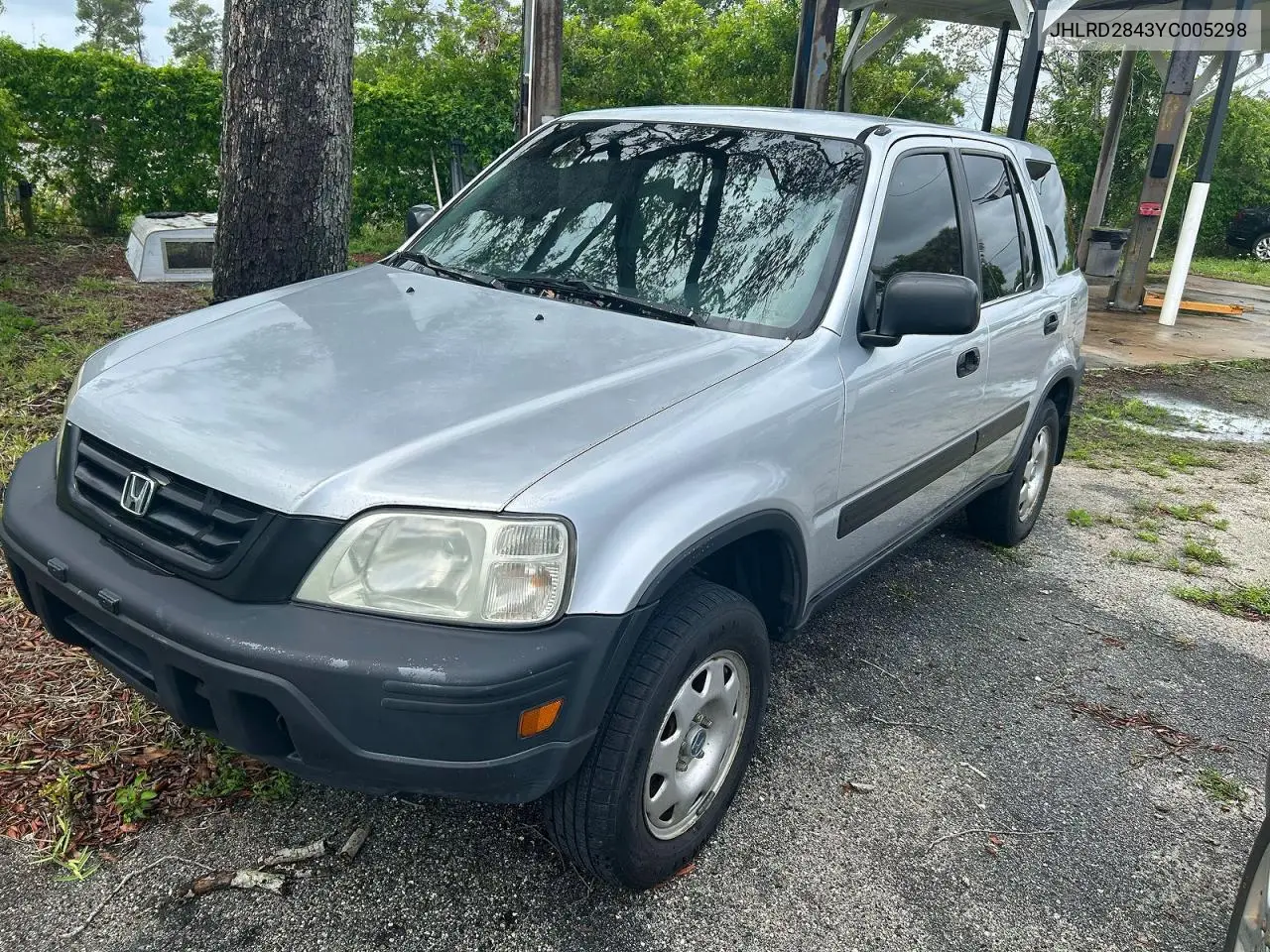 2000 Honda Cr-V Lx VIN: JHLRD2843YC005298 Lot: 49605706