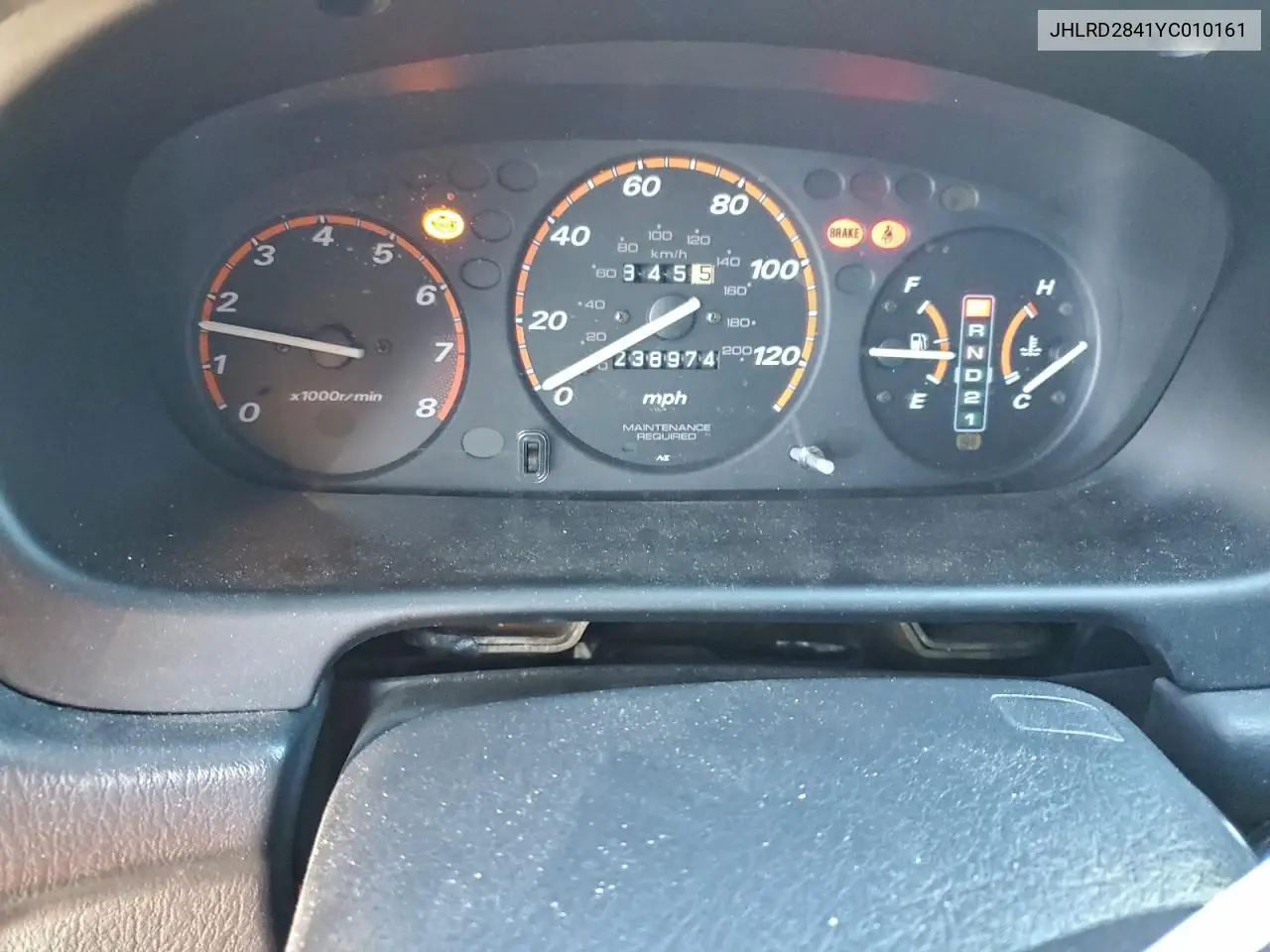 JHLRD2841YC010161 2000 Honda Cr-V Lx
