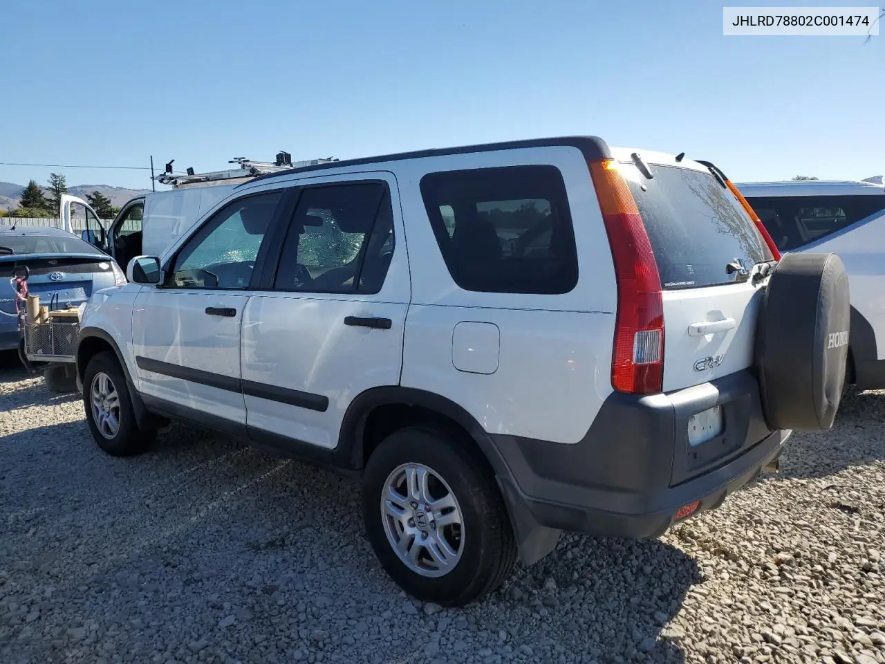 JHLRD78802C001474 2002 Honda Cr-V Ex