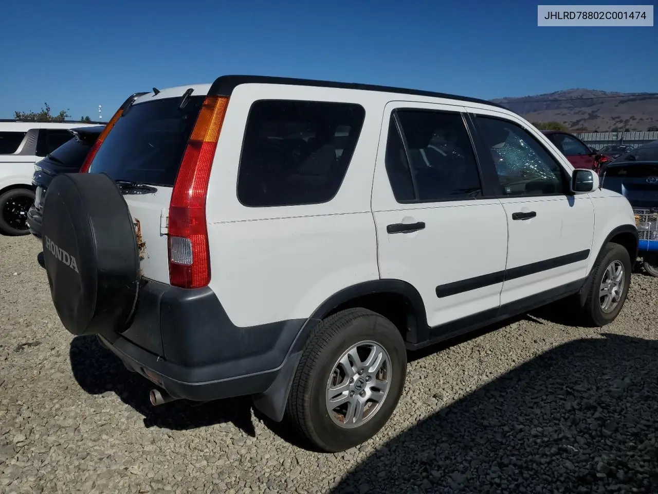 JHLRD78802C001474 2002 Honda Cr-V Ex