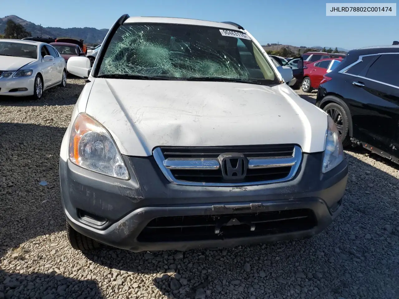 JHLRD78802C001474 2002 Honda Cr-V Ex