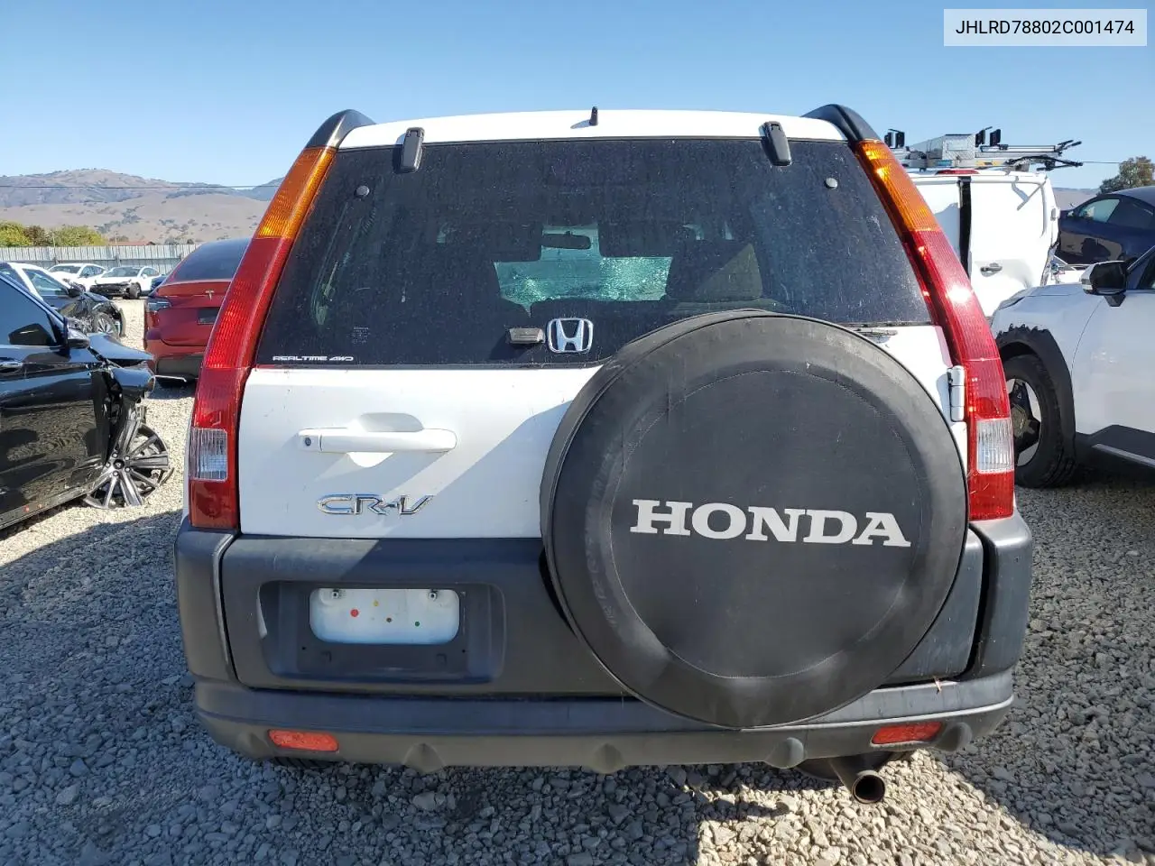 JHLRD78802C001474 2002 Honda Cr-V Ex