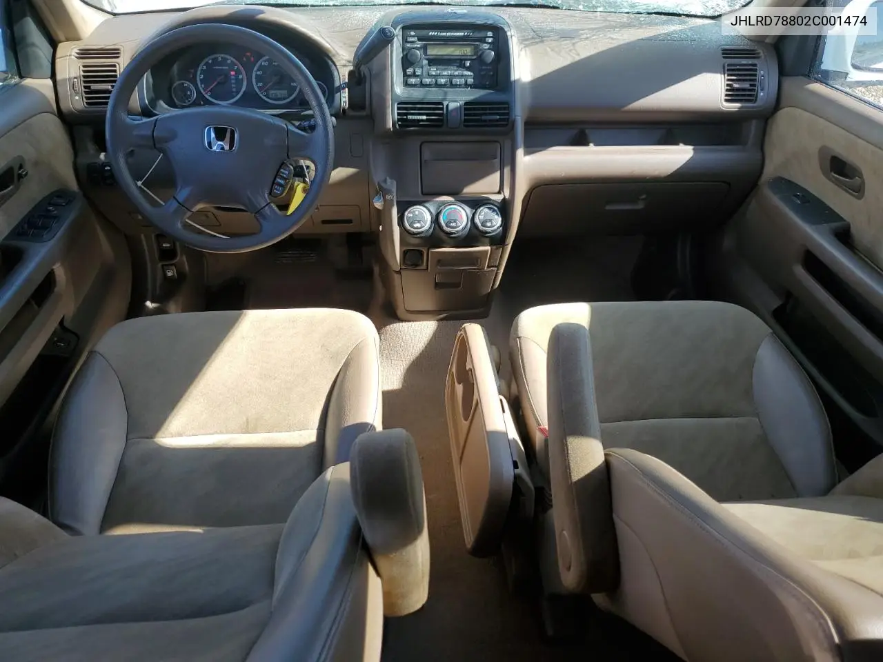 JHLRD78802C001474 2002 Honda Cr-V Ex