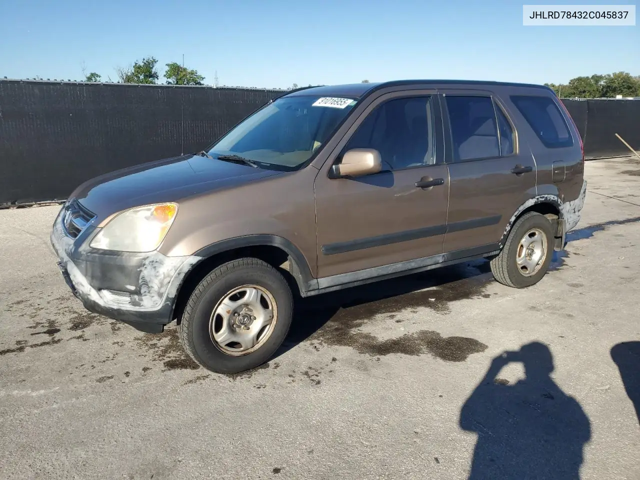 JHLRD78432C045837 2002 Honda Cr-V Lx