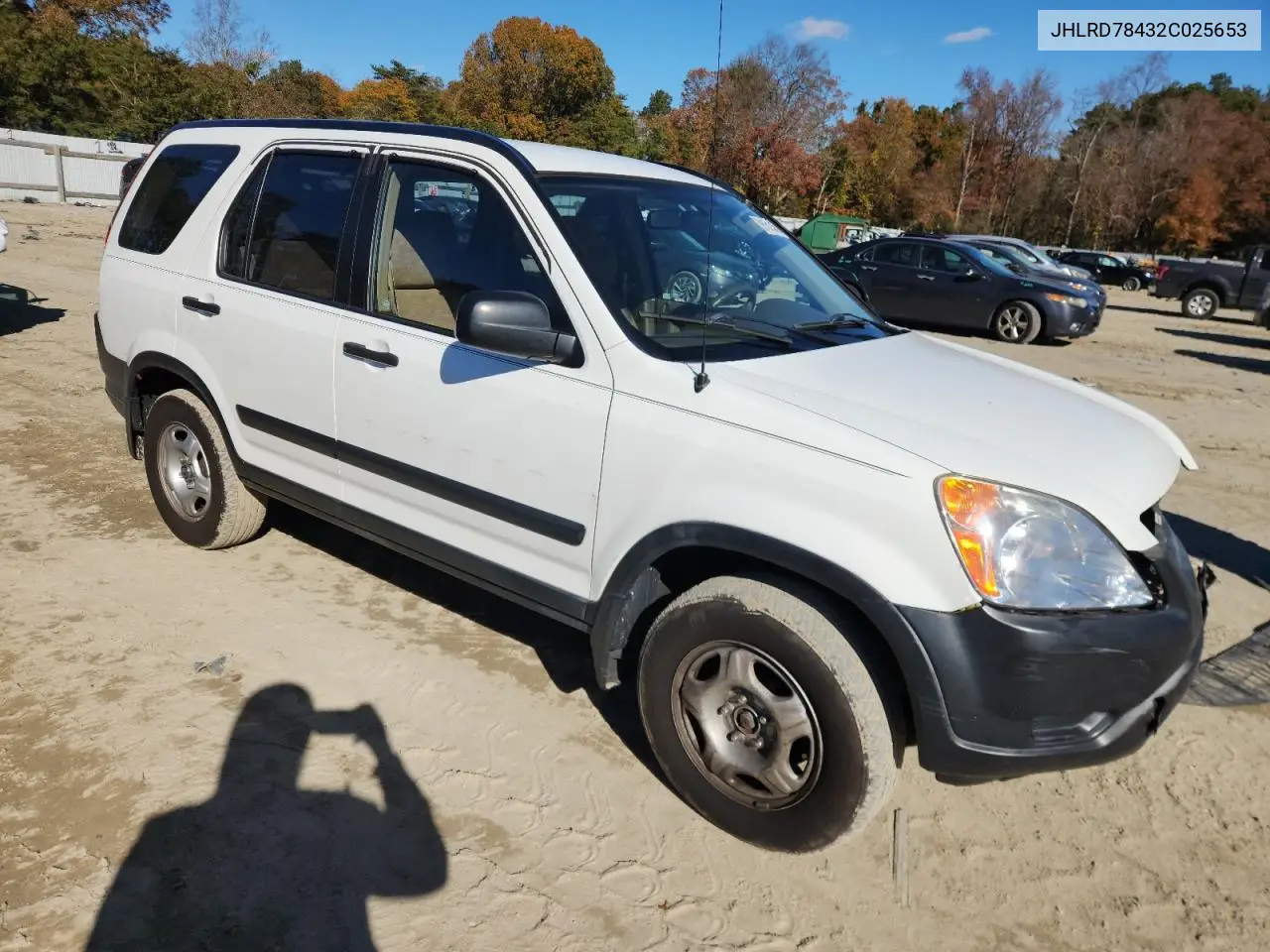 JHLRD78432C025653 2002 Honda Cr-V Lx