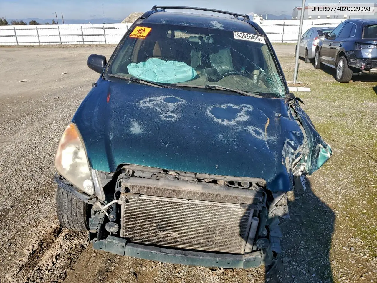 JHLRD77402C029998 2002 Honda Cr-V Lx