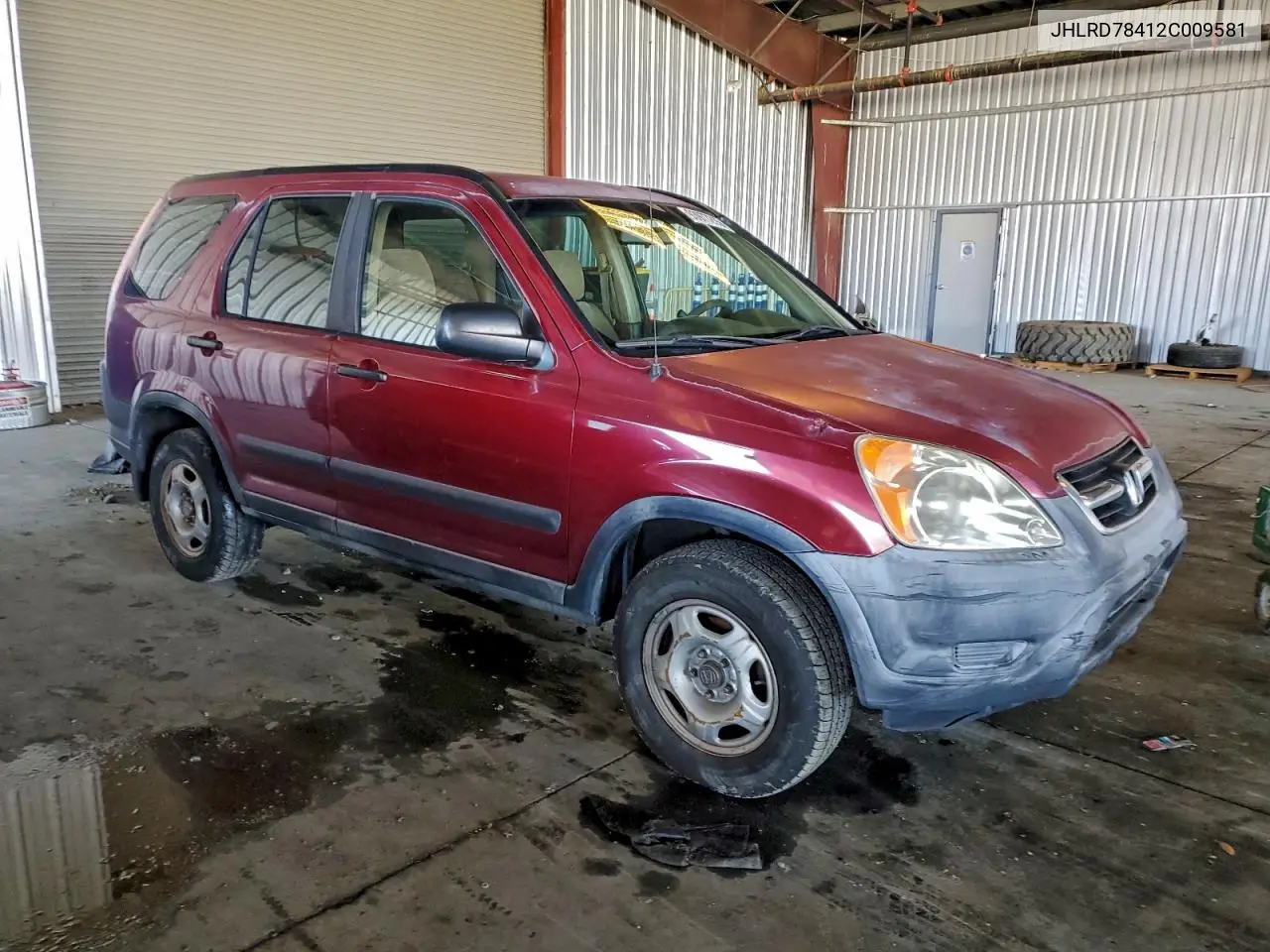 JHLRD78412C009581 2002 Honda Cr-V Lx