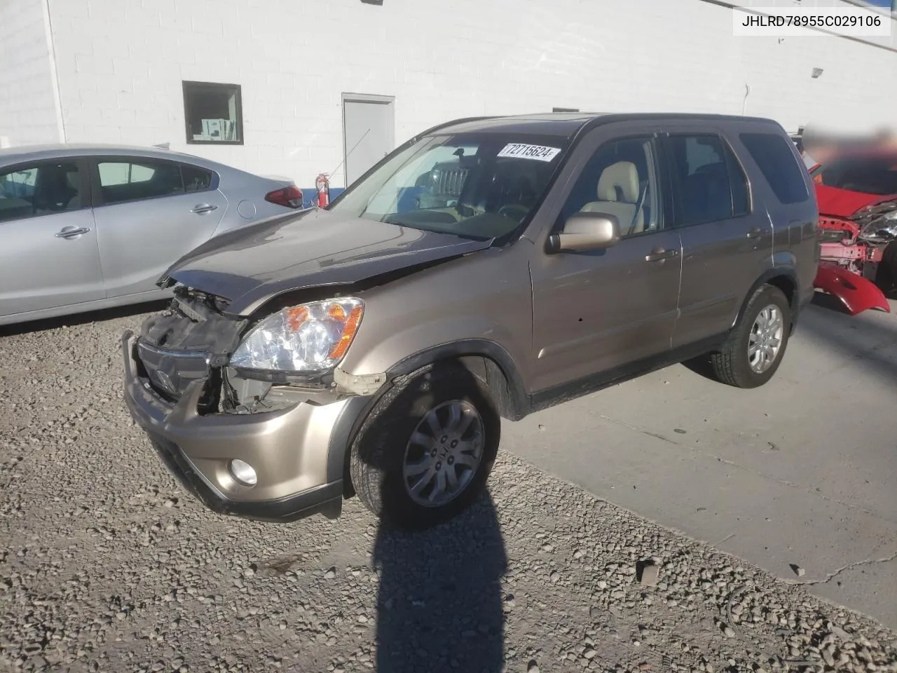 JHLRD78955C029106 2005 Honda Cr-V Se