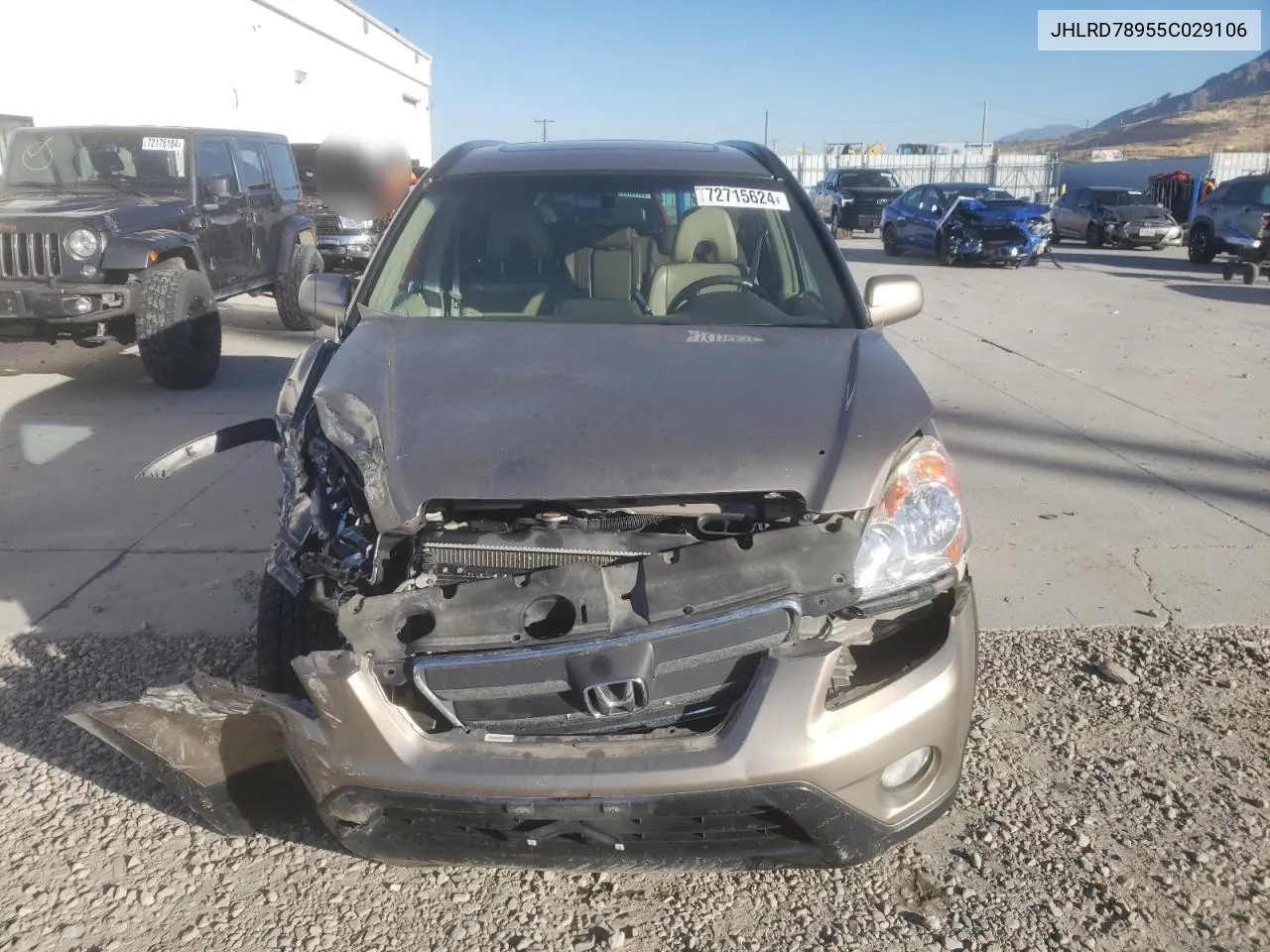 JHLRD78955C029106 2005 Honda Cr-V Se